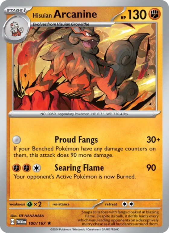 Hisuian Arcanine - Reverse Holo