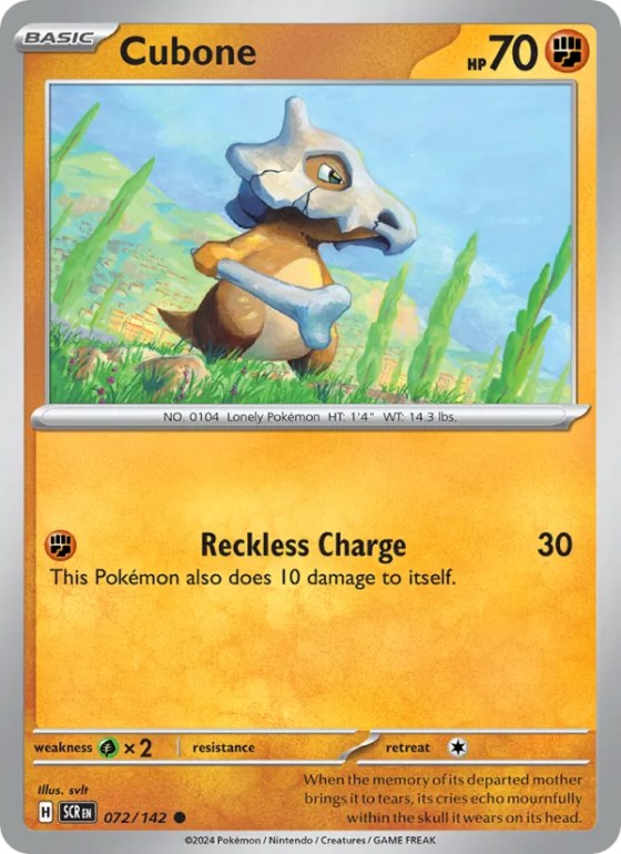Cubone - Reverse Holo