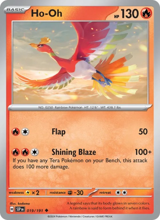 Ho-Oh - Reverse Holo
