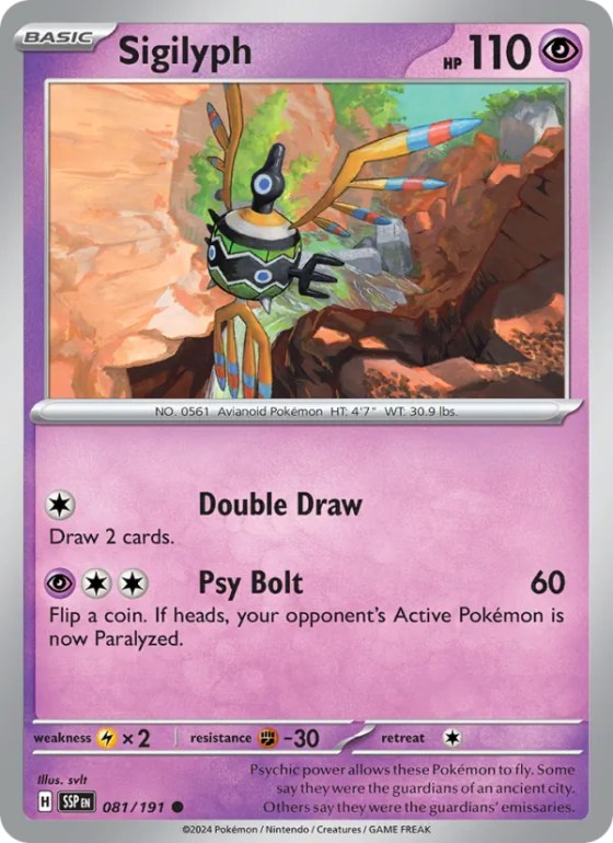 Sigilyph - Reverse Holo