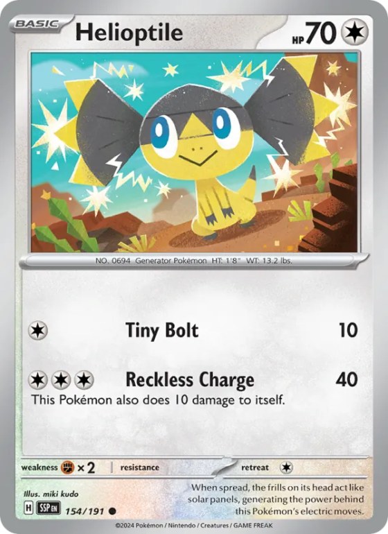 Helioptile - Reverse Holo
