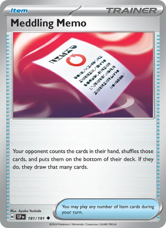 Meddling Memo - Reverse Holo