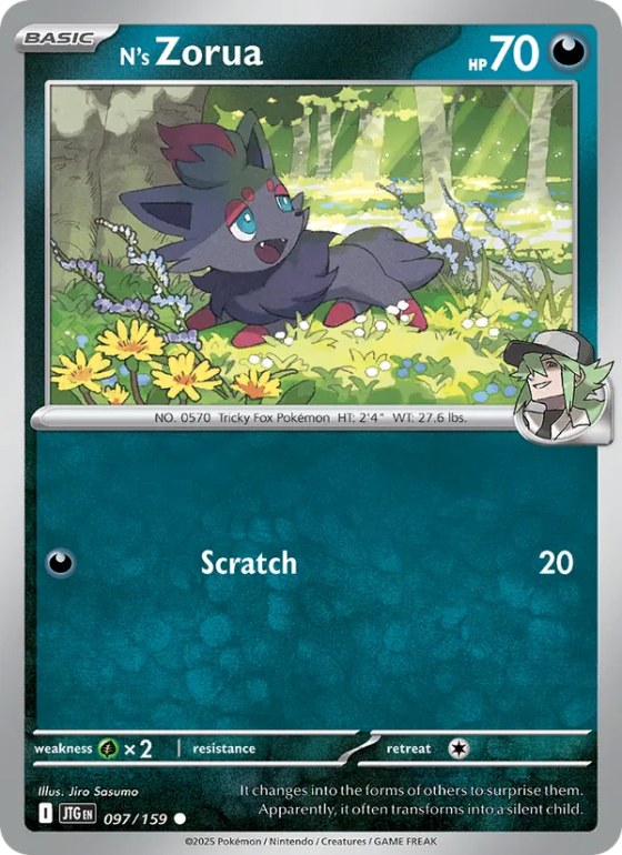 N's Zorua - Reverse Holo