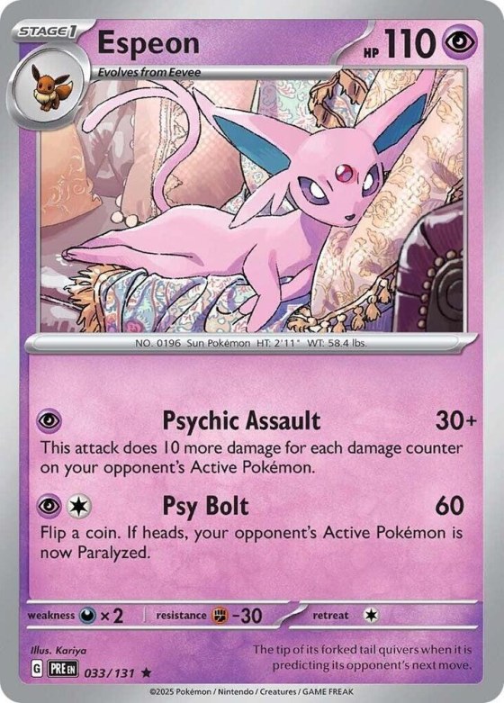 Espeon - Reverse Holo