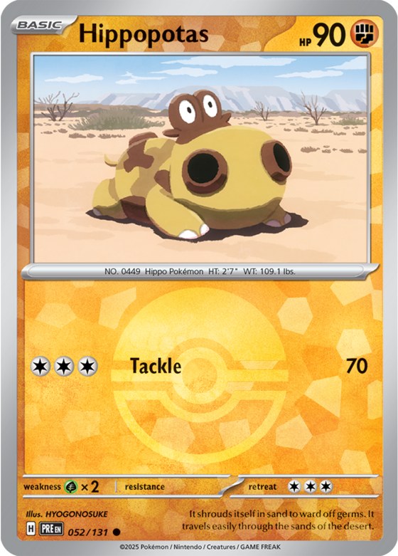 Hippopotas - Poke Ball Pattern