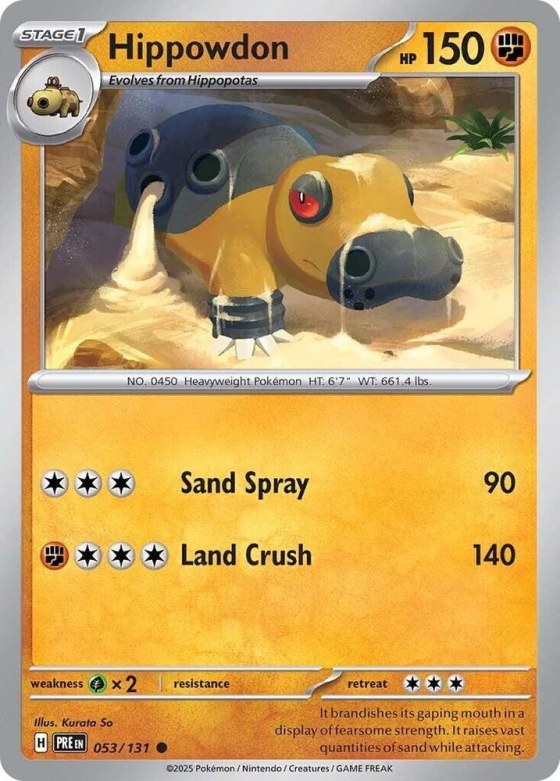 Hippowdon - Reverse Holo