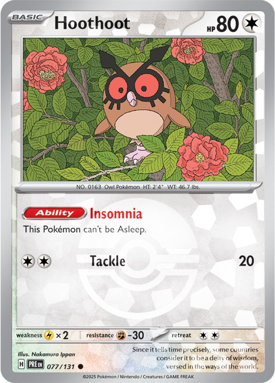 Hoothoot - Poke Ball Pattern