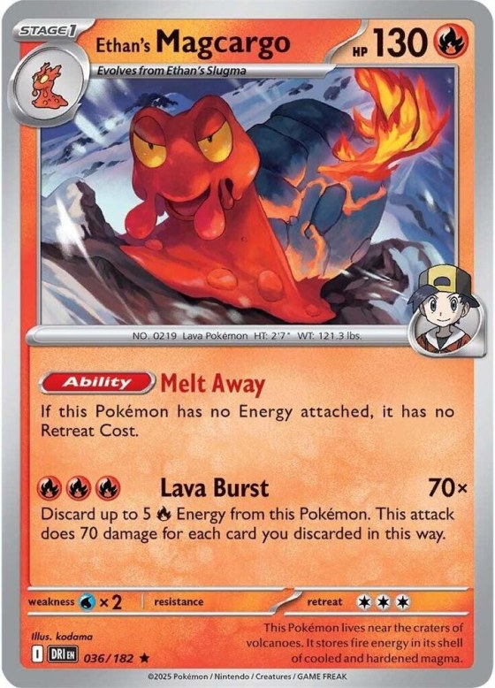 Ethan's Magcargo - Reverse Holo