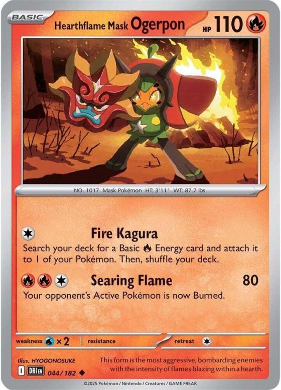 Hearthflame Mask Ogerpon - Reverse Holo