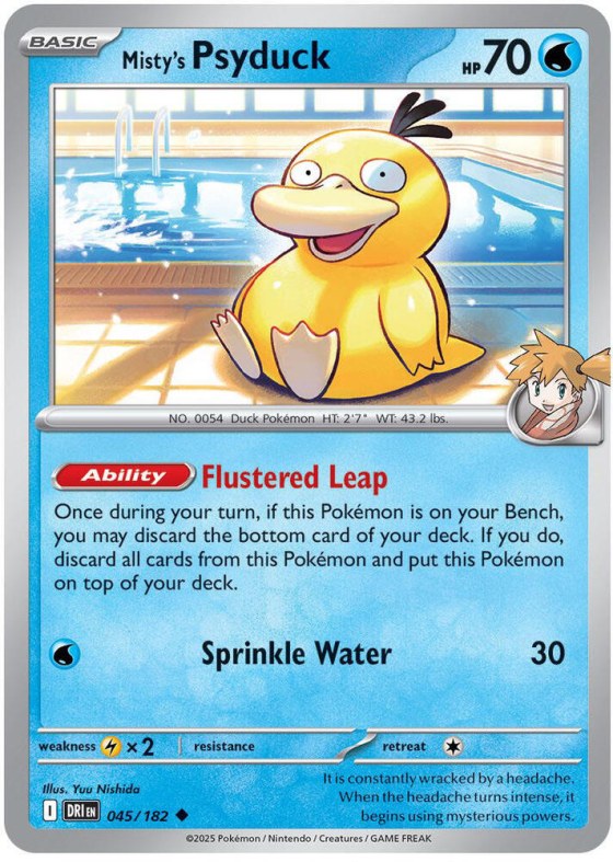 Misty's Psyduck - Reverse Holo