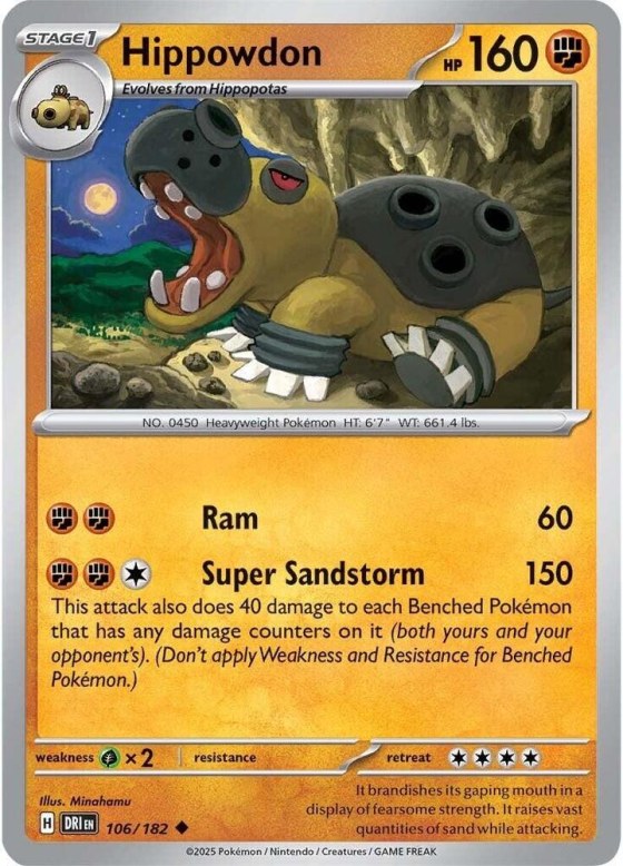 Hippowdon - Reverse Holo