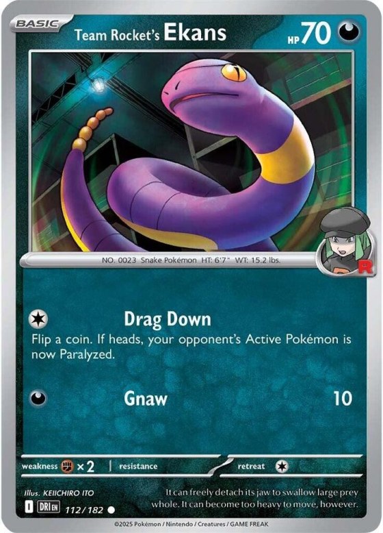 Team Rocket's Ekans - Reverse Holo