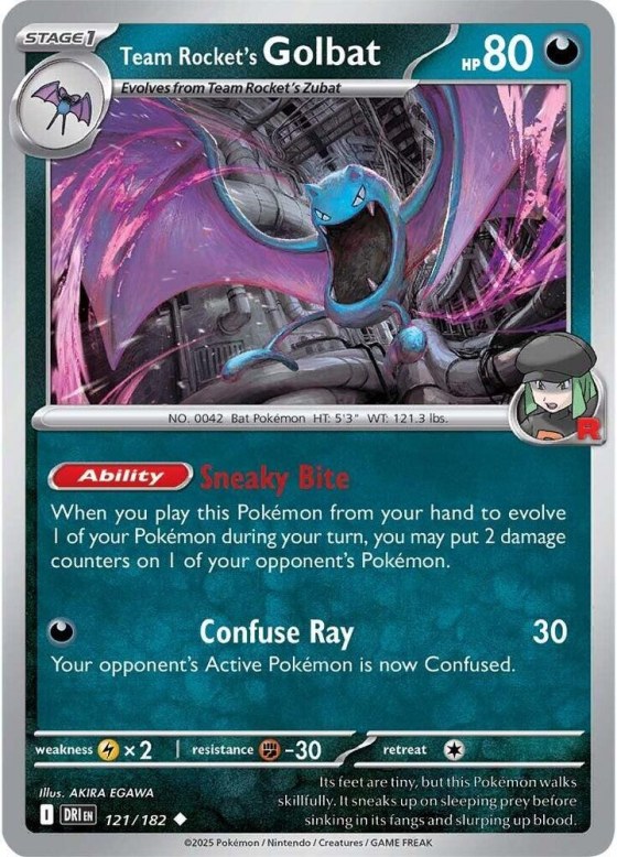Team Rocket's Golbat - Reverse Holo