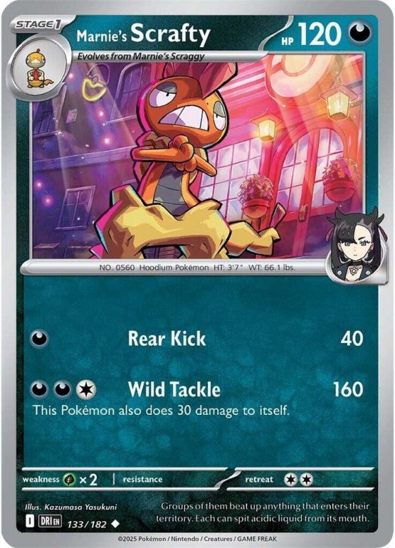 Marnie's Scrafty - Reverse Holo