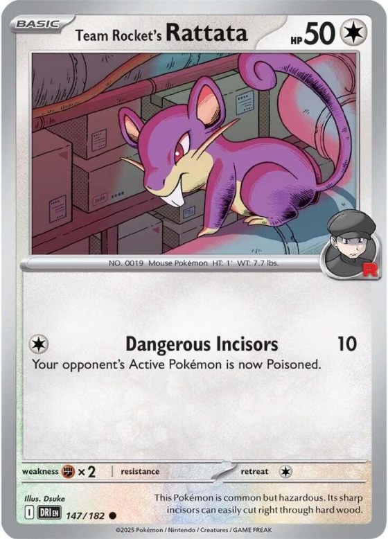 Team Rocket's Rattata - Reverse Holo