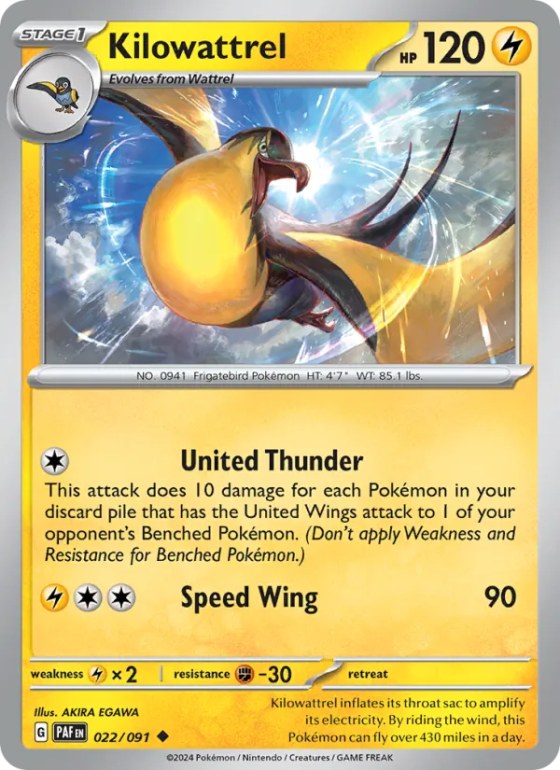 Kilowattrel - Reverse Holo