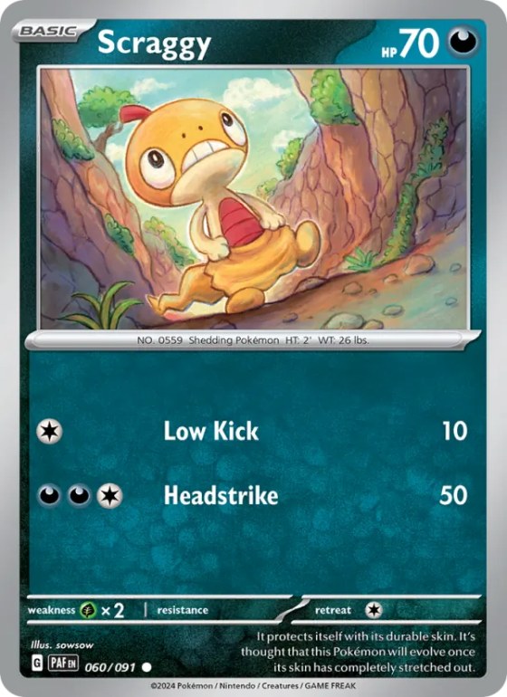 Scraggy - Reverse Holo