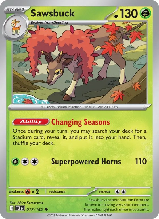 Sawsbuck - Reverse Holo