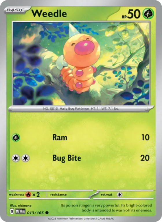 Weedle - Reverse Holo