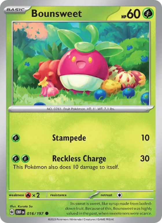 Bounsweet - Reverse Holo