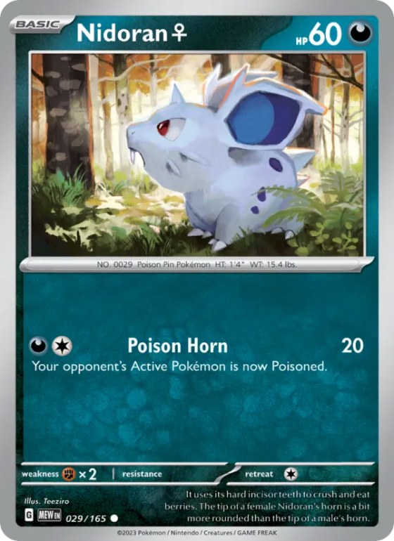 Nidoran♀ - Reverse Holo