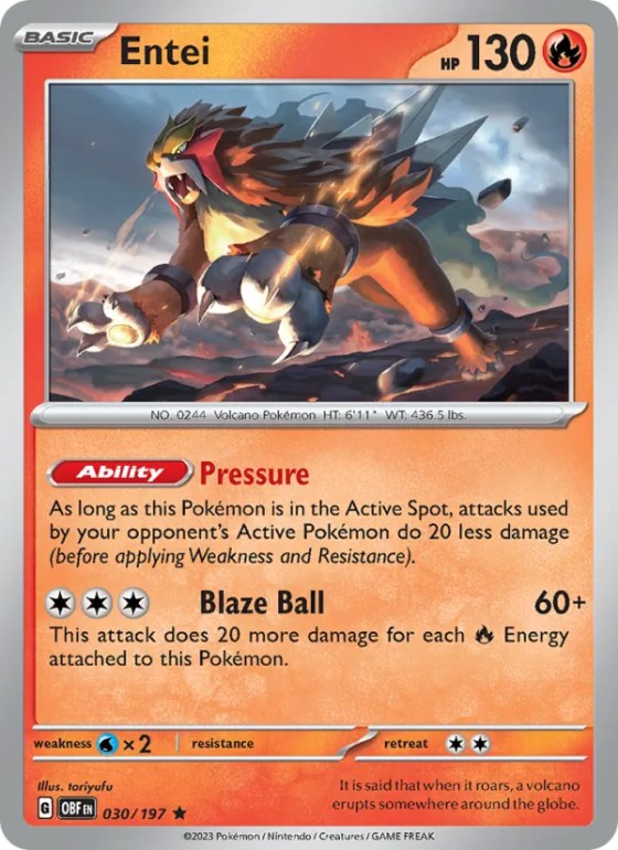 Entei - Reverse Holo