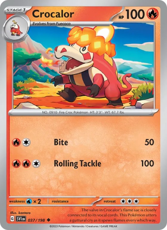 Crocalor - Reverse Holo
