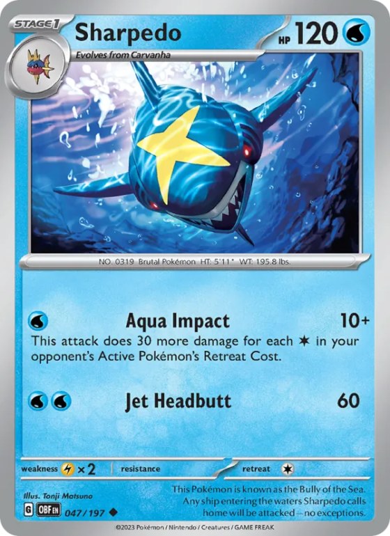 Sharpedo - Reverse Holo