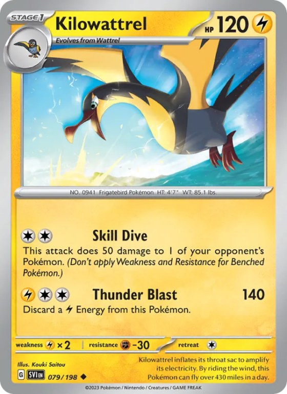 Kilowattrel - Reverse Holo