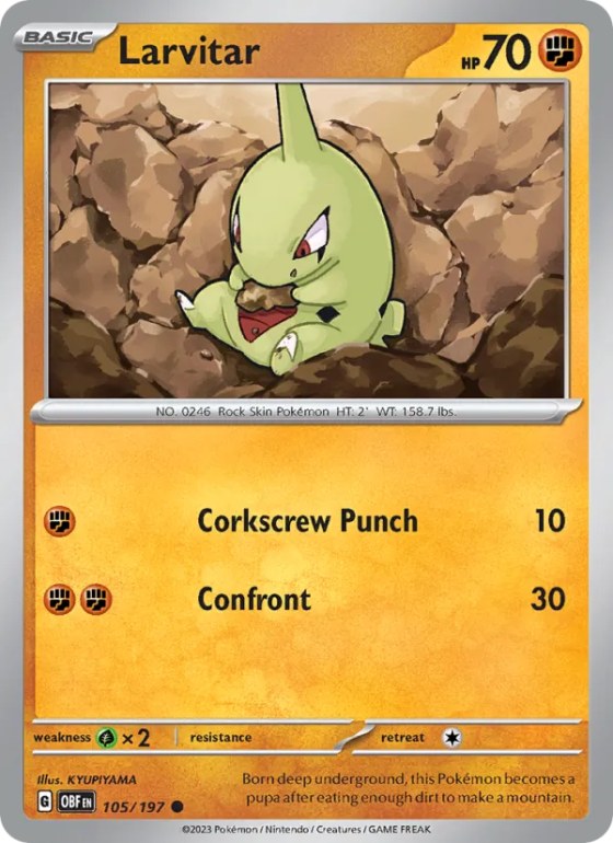 Larvitar - Reverse Holo