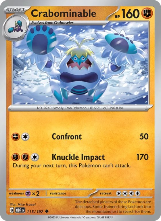 Crabominable - Reverse Holo