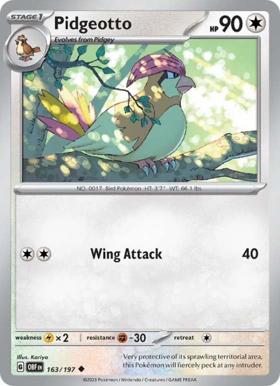 Pidgeotto - Reverse Holo