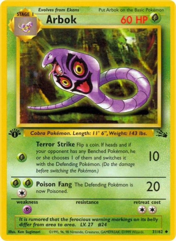 Arbok - 1st Edition