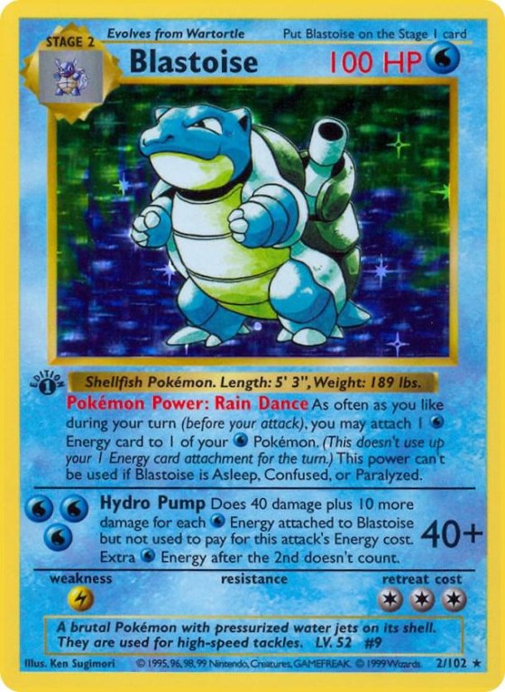 Blastoise - Unlimited Holo