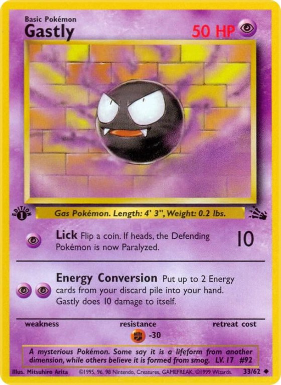 Gastly - 1st Edition