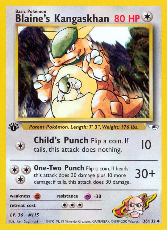 Blaine's Kangaskhan - 1st Edition