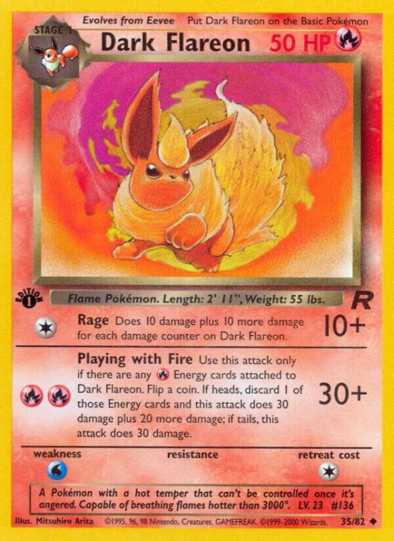 Dark Flareon - 1st Edition