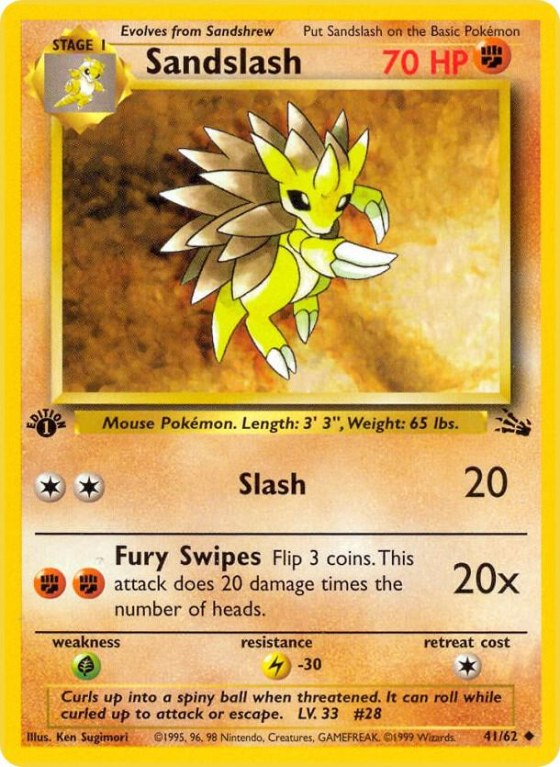 Sandslash - 1st Edition