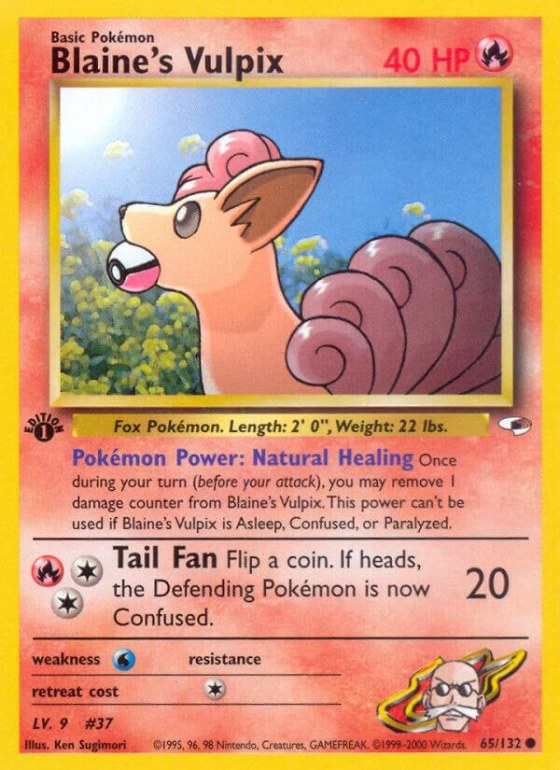Blaine's Vulpix - 1st Edition