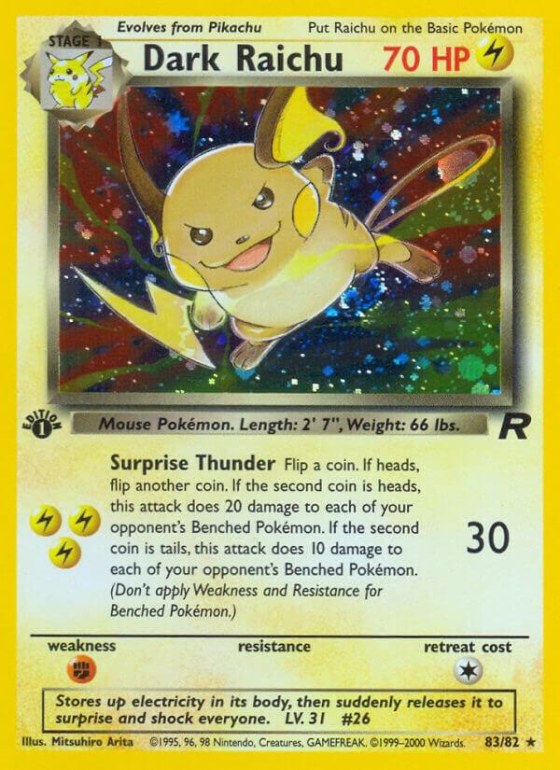 Dark Raichu - Unlimited Holo