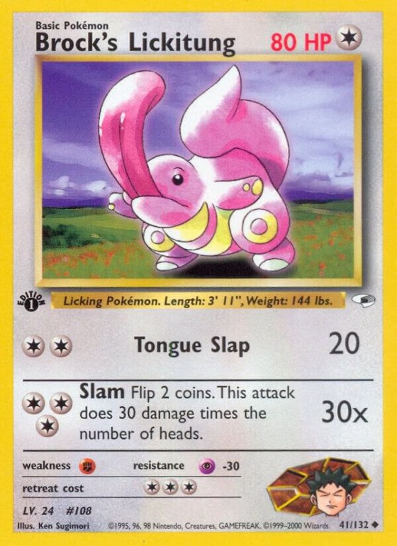 Brock's Lickitung - 1st Edition
