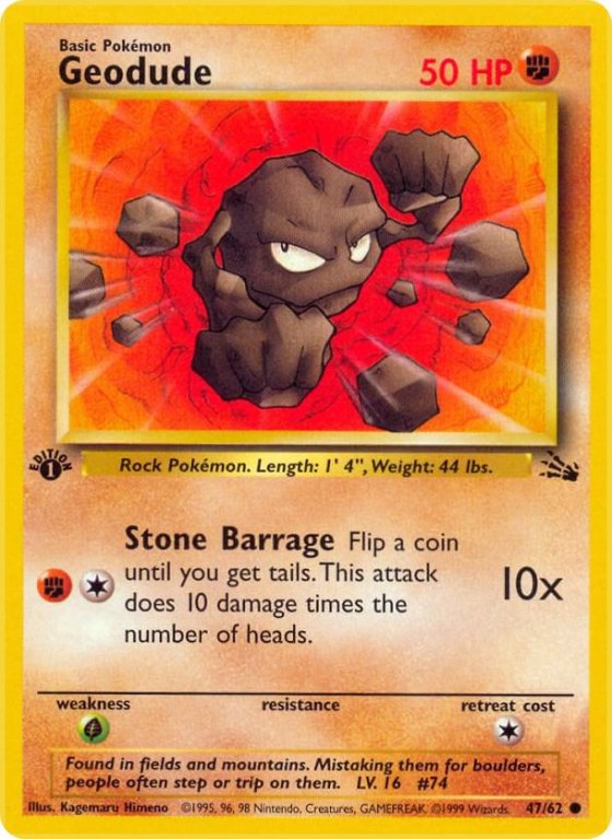 Geodude - 1st Edition