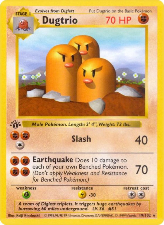 Dugtrio - 1st Edition