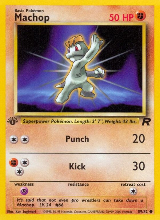 Machop - 1st Edition