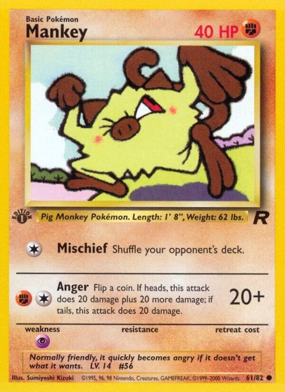 Mankey - 1st Edition