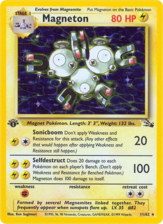 Magneton (11) - 1st Edition Holo