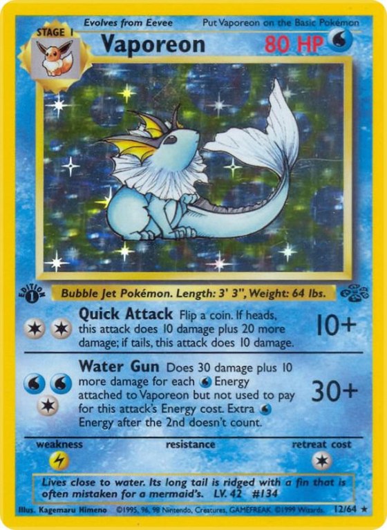 Vaporeon (12) - Unlimited Holo