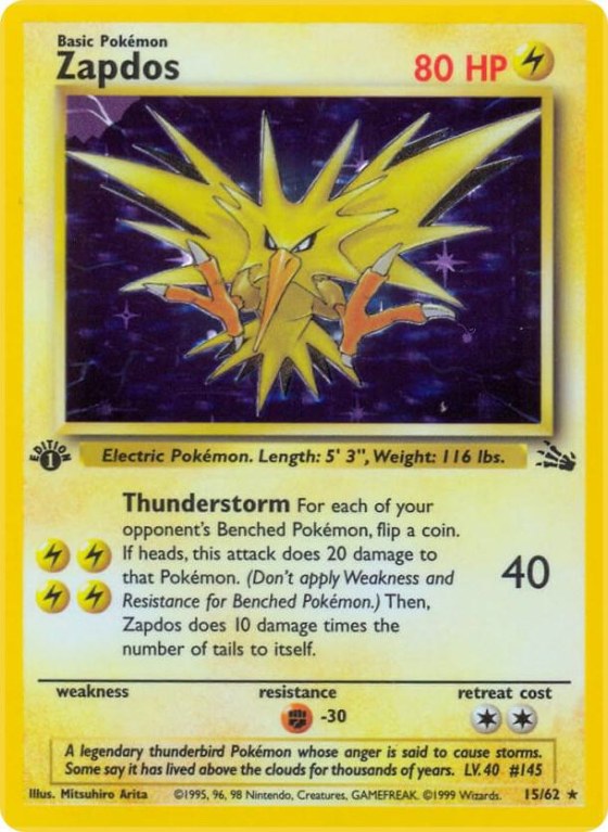 Zapdos (15) - Unlimited Holo