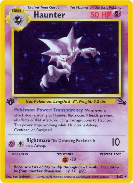 Haunter (6) - 1st Edition Holo