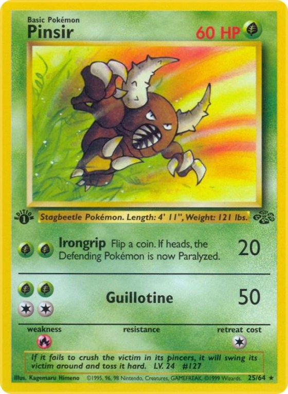 Pinsir (25) - 1st Edition